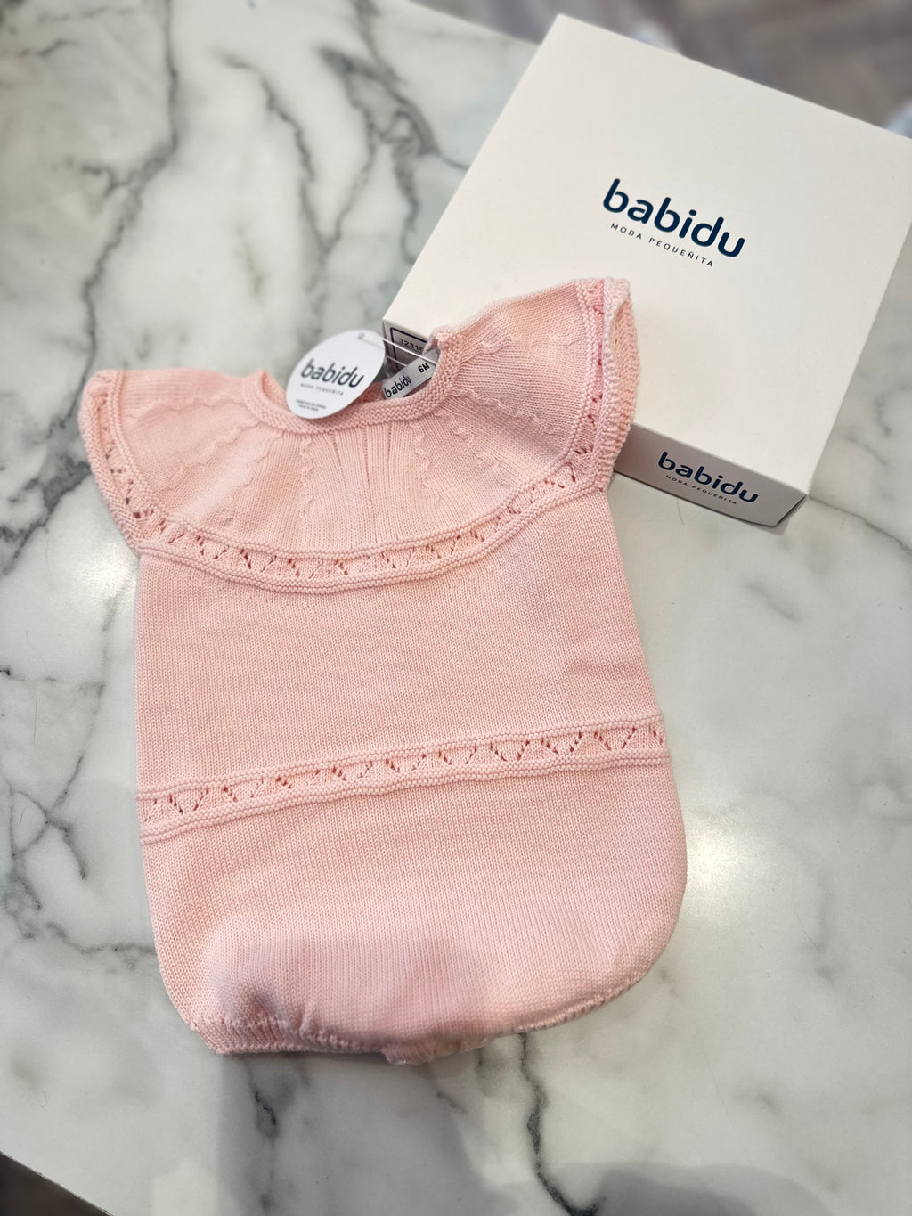 Pink Babidu knit romper