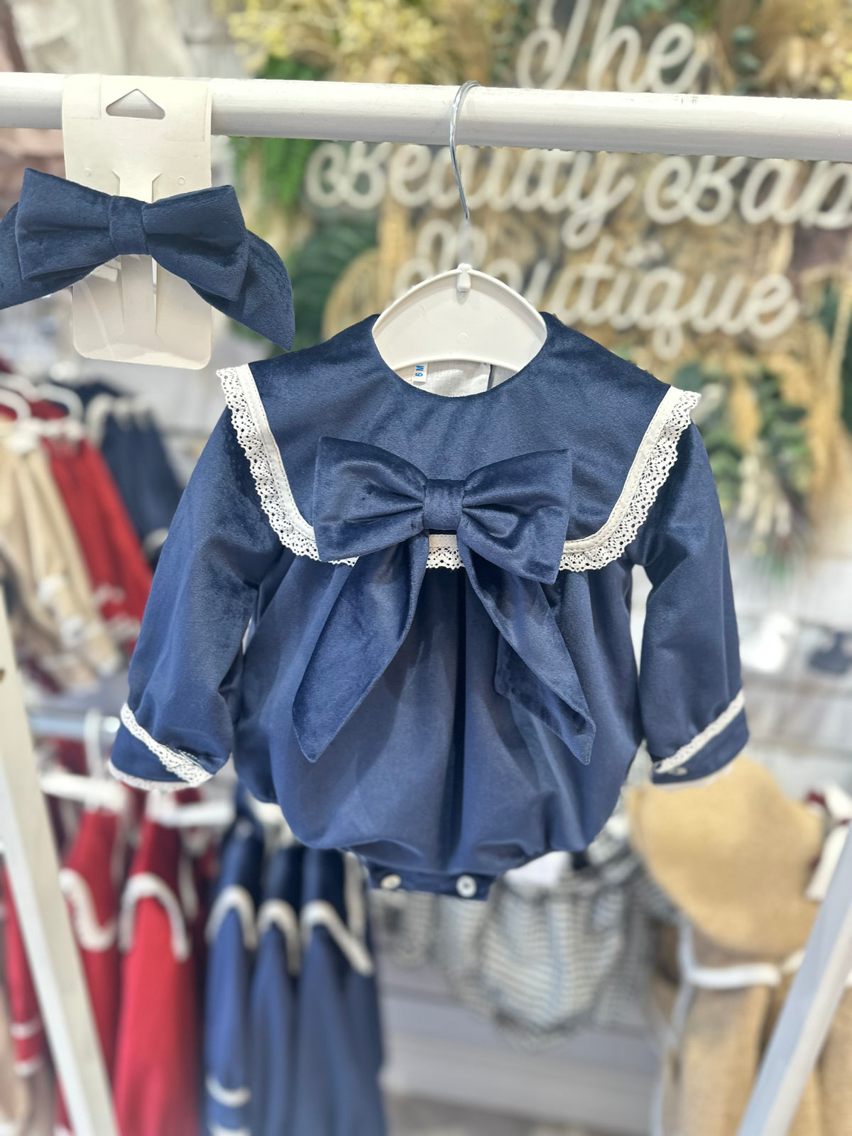 Be Chic navy romper