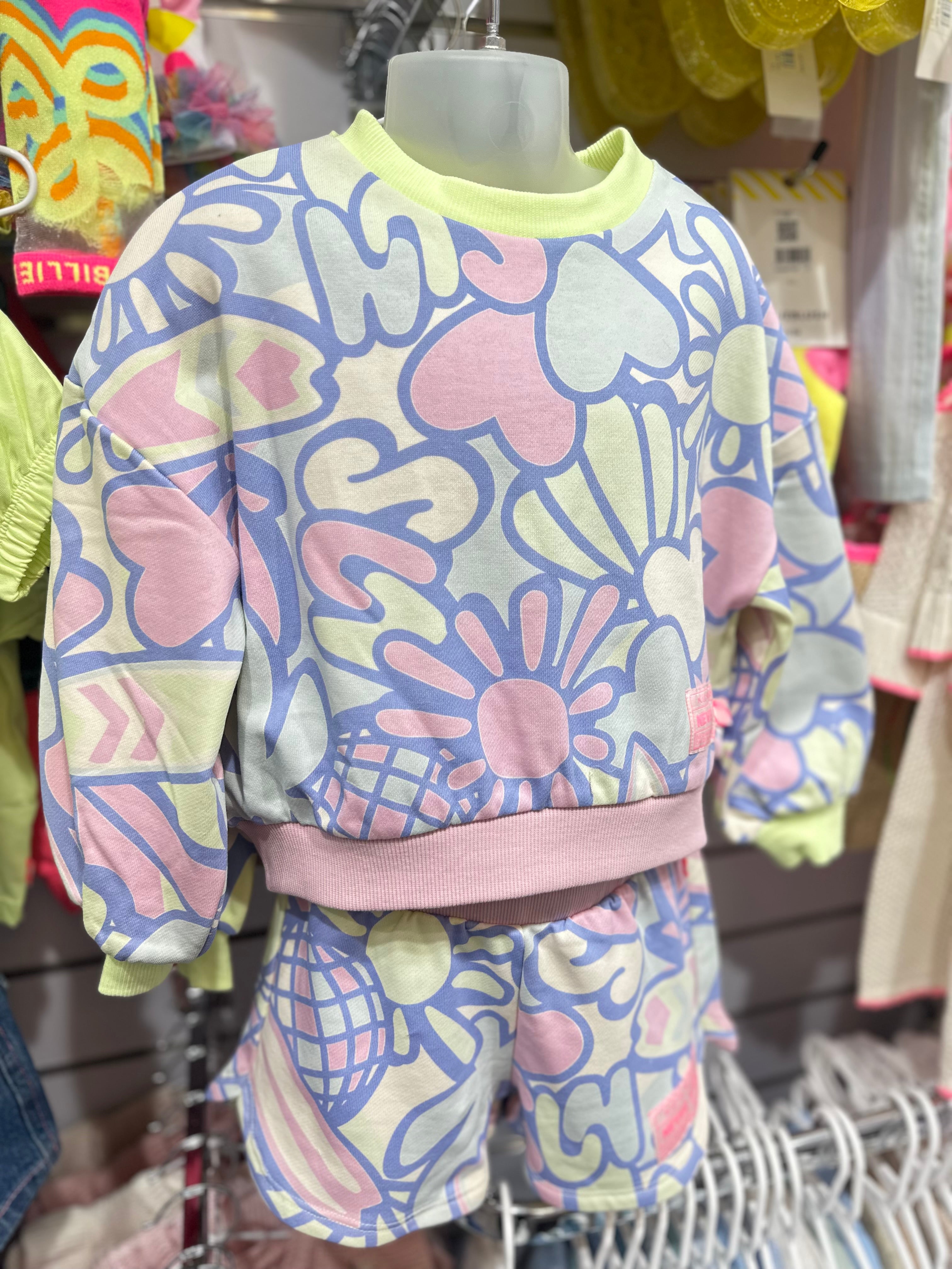 Billie Blush shorts co-ord