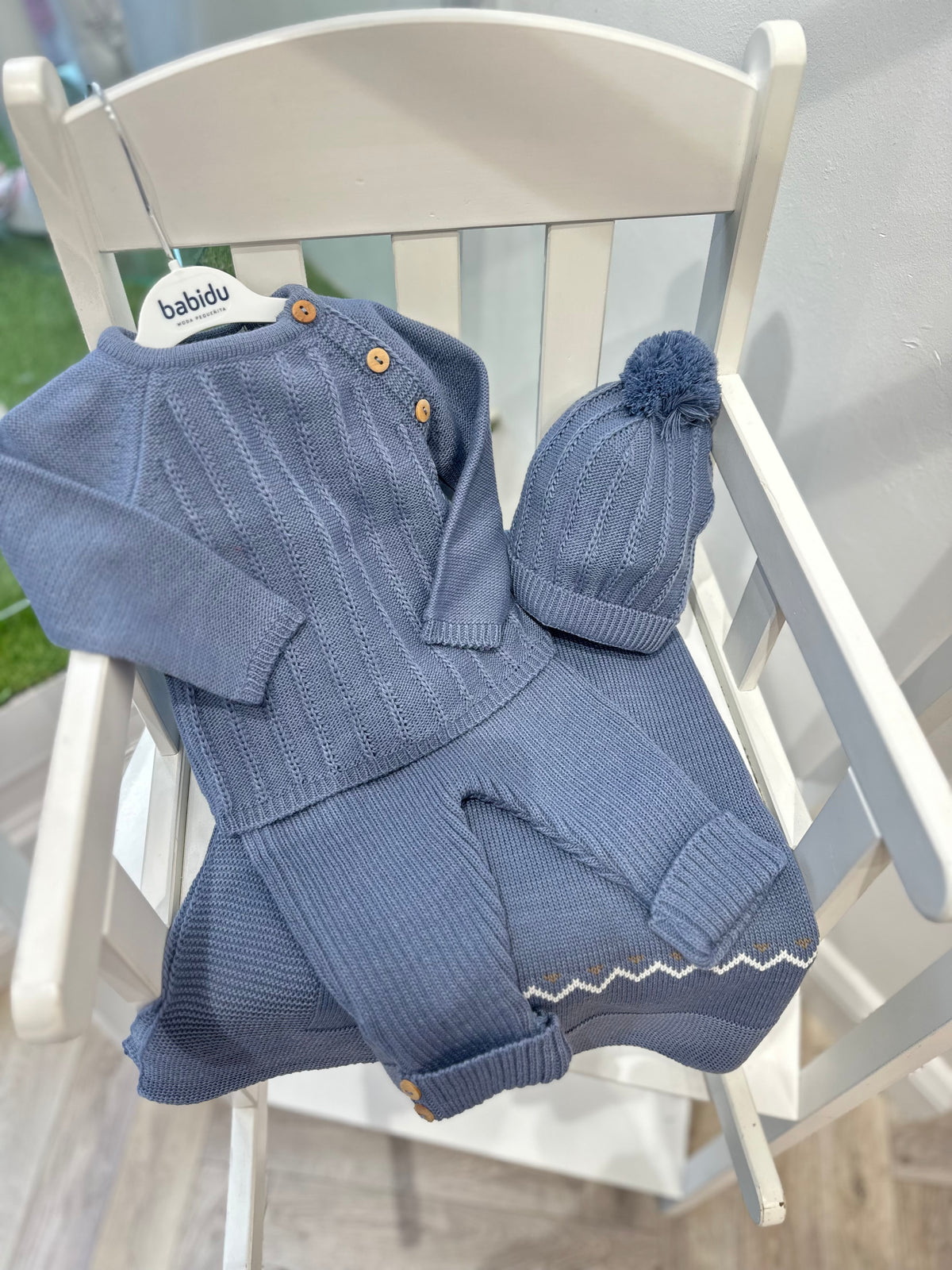 Babidu dark blue knit set