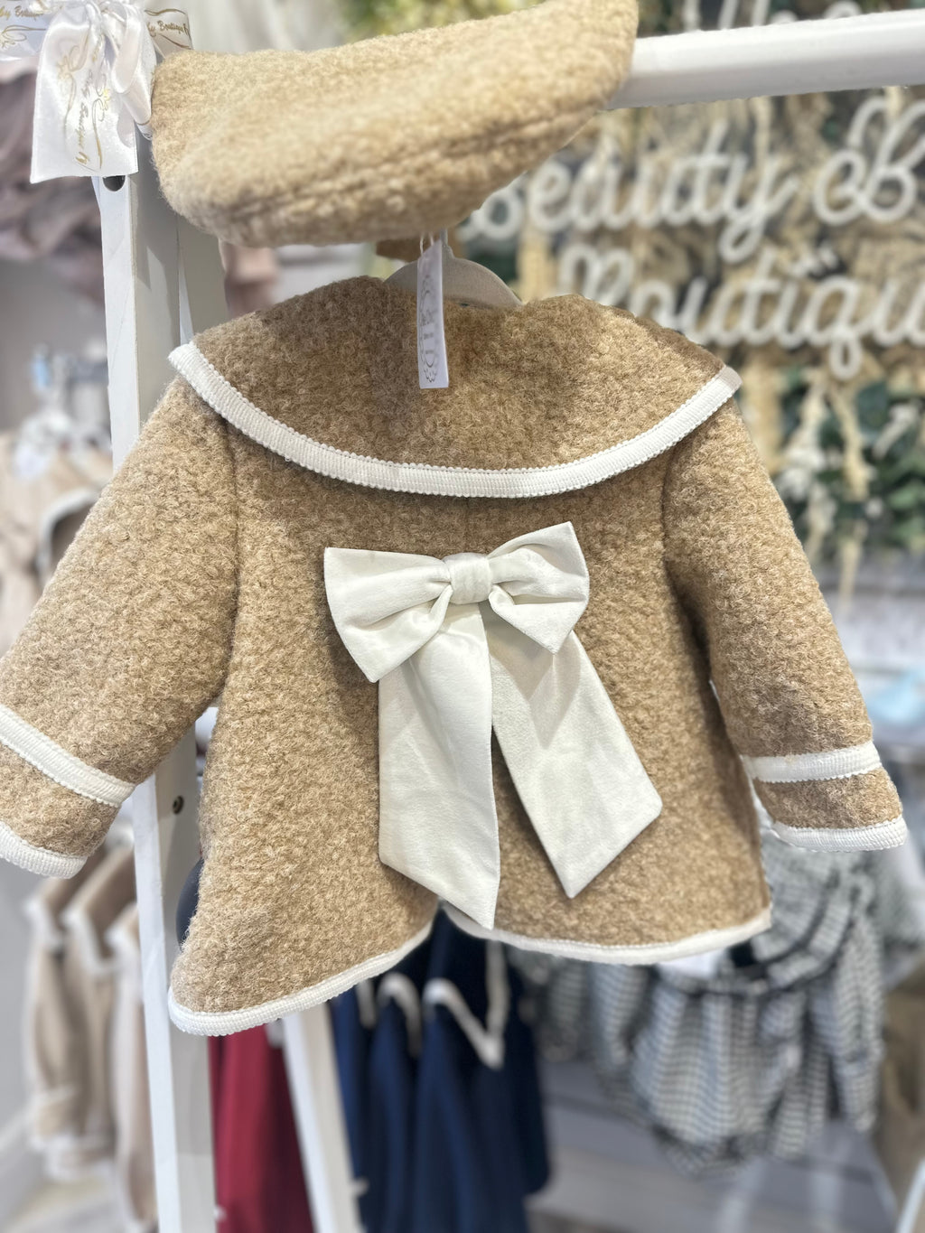 Be Chic beige boucle coat