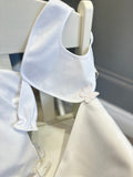 Baby Gi white butterfly bib