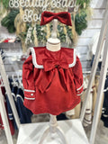 Be Chic red velour dress