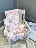 Juliana pink & beige knitted set
