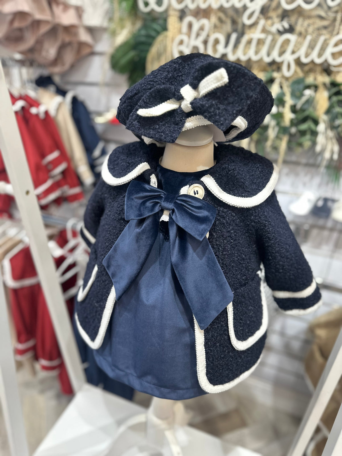 Be Chic navy velour dress