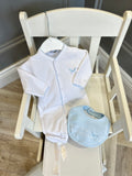 Calamaro babygrow with Blue