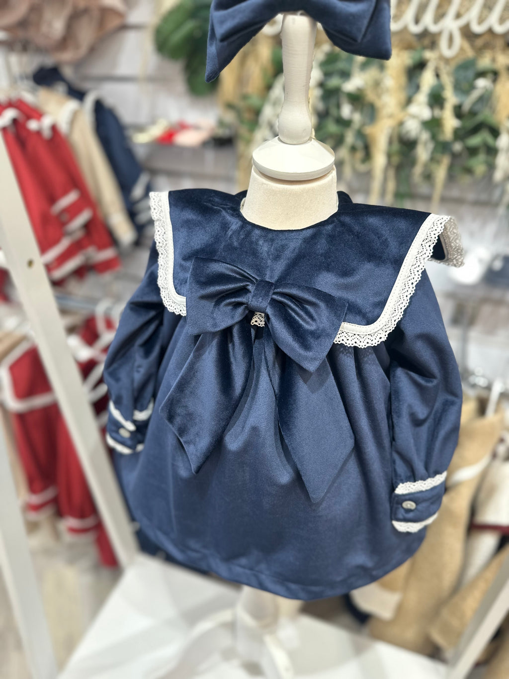 Be Chic navy velour dress