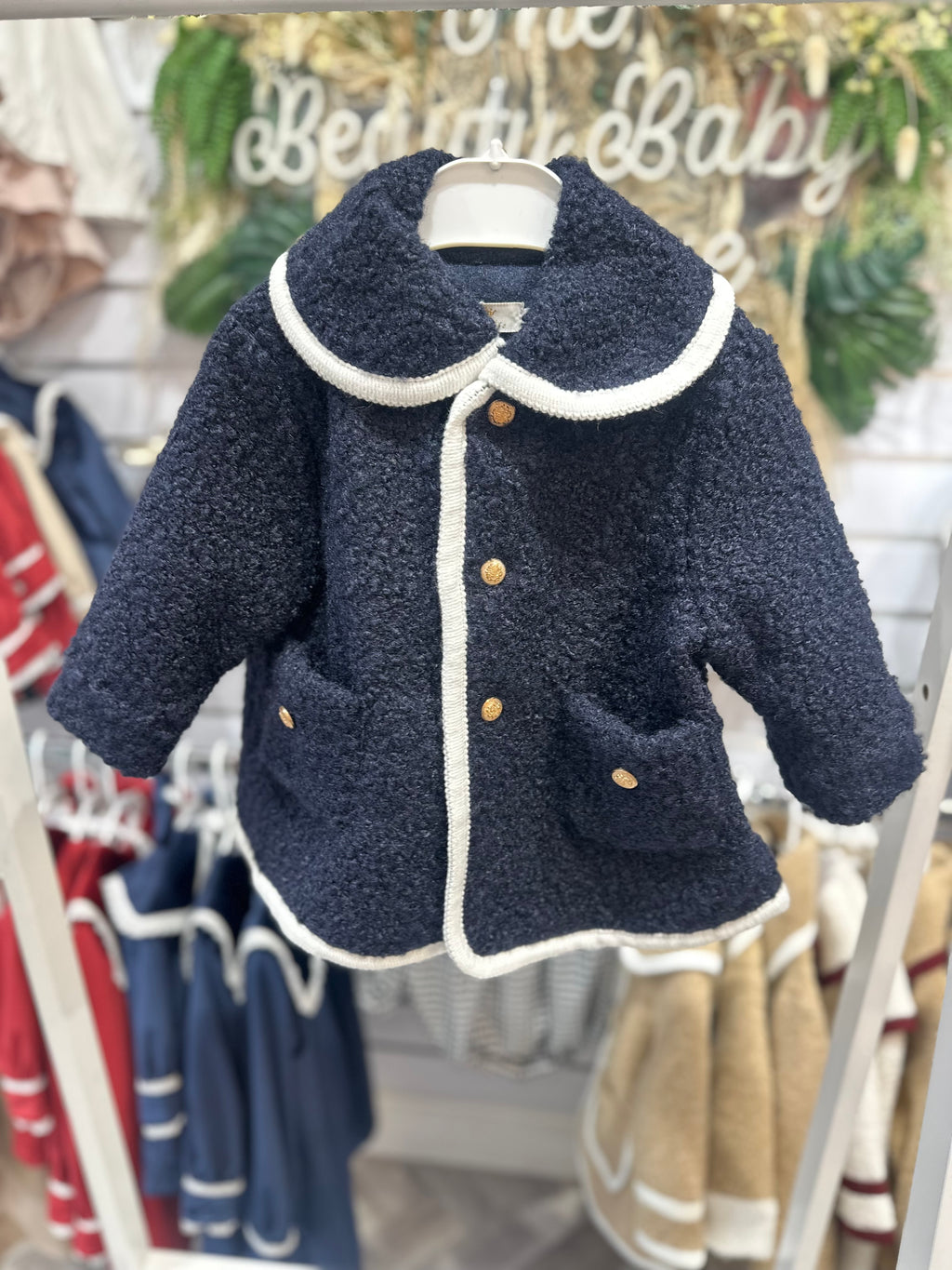 Be Chic boys navy coat