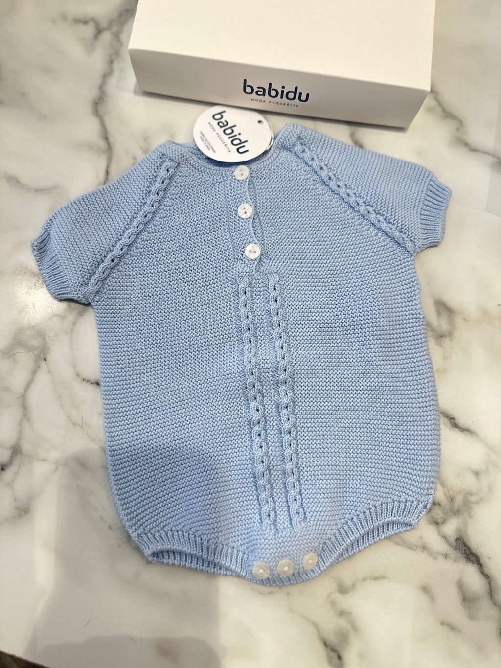 Blue Babidu knit romper
