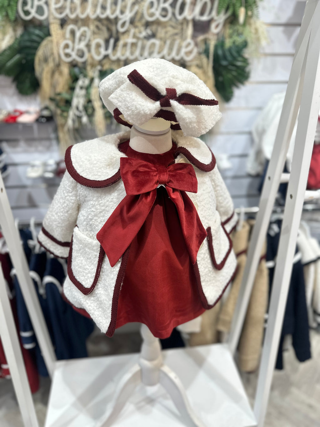 Be Chic red velour dress