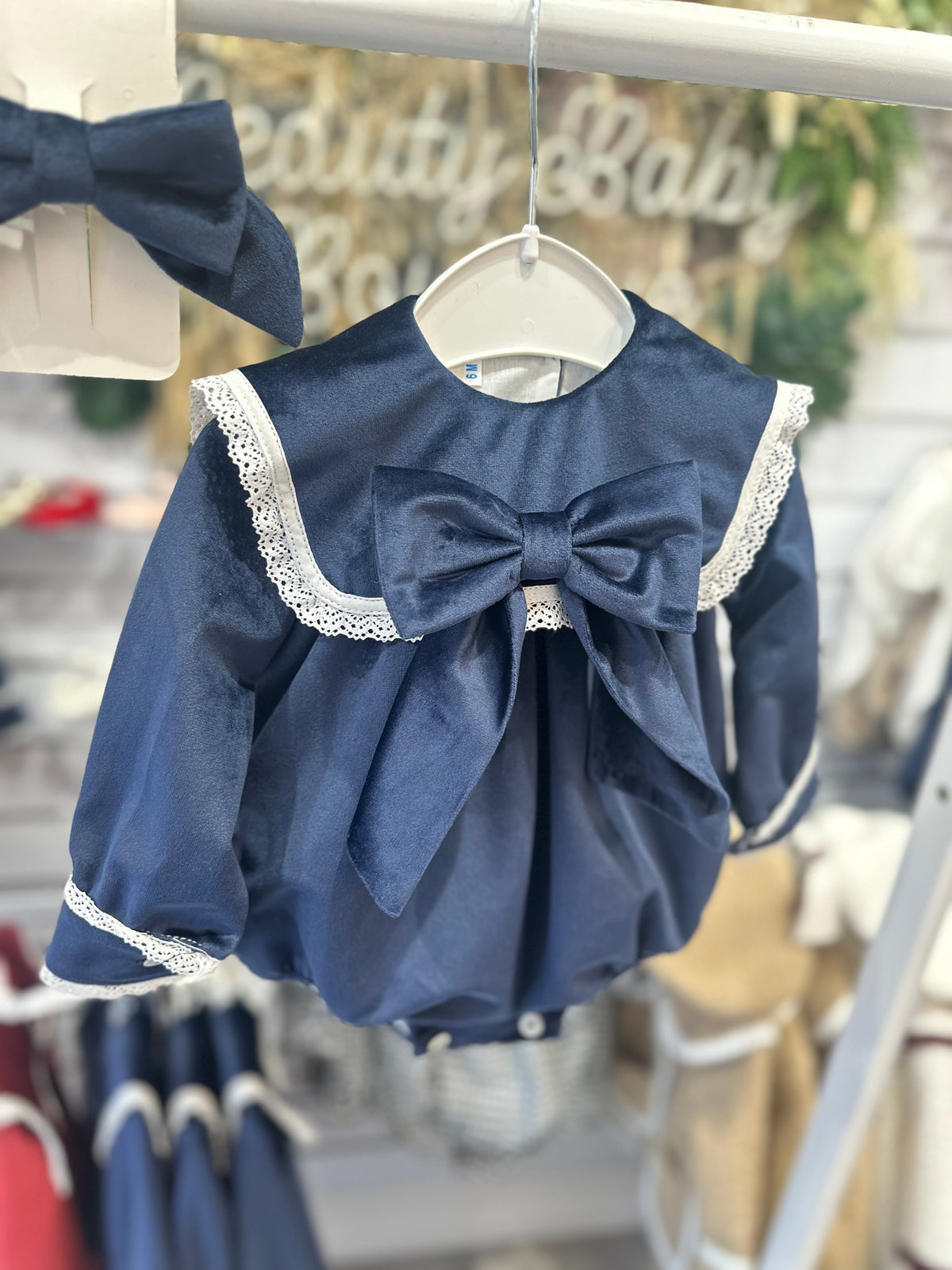 Be Chic navy romper