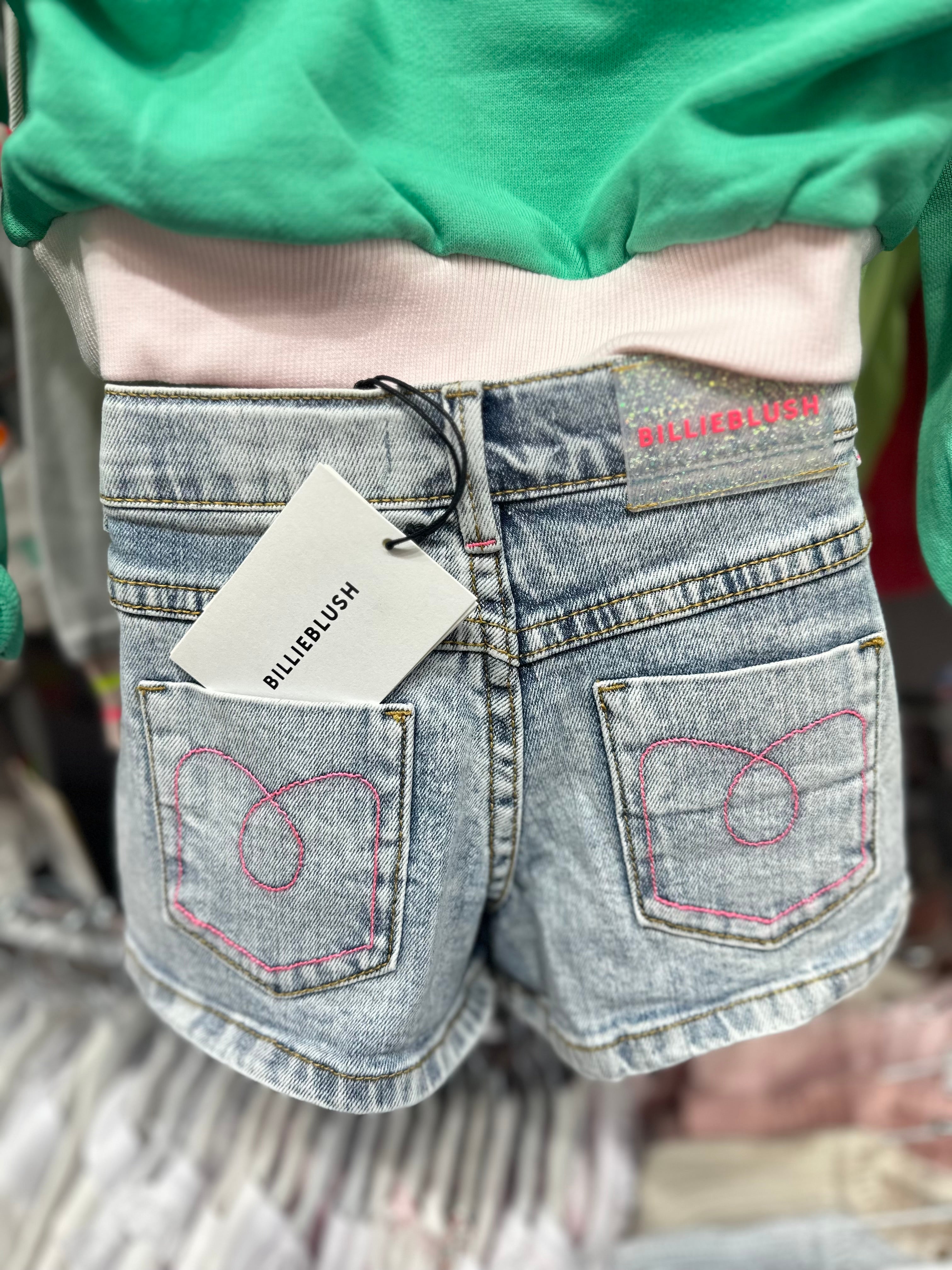 Billie Blush light denim shorts