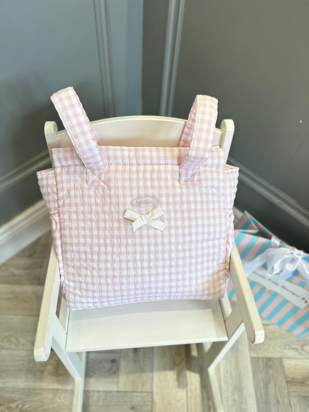 Pink Gingham Babidu bag
