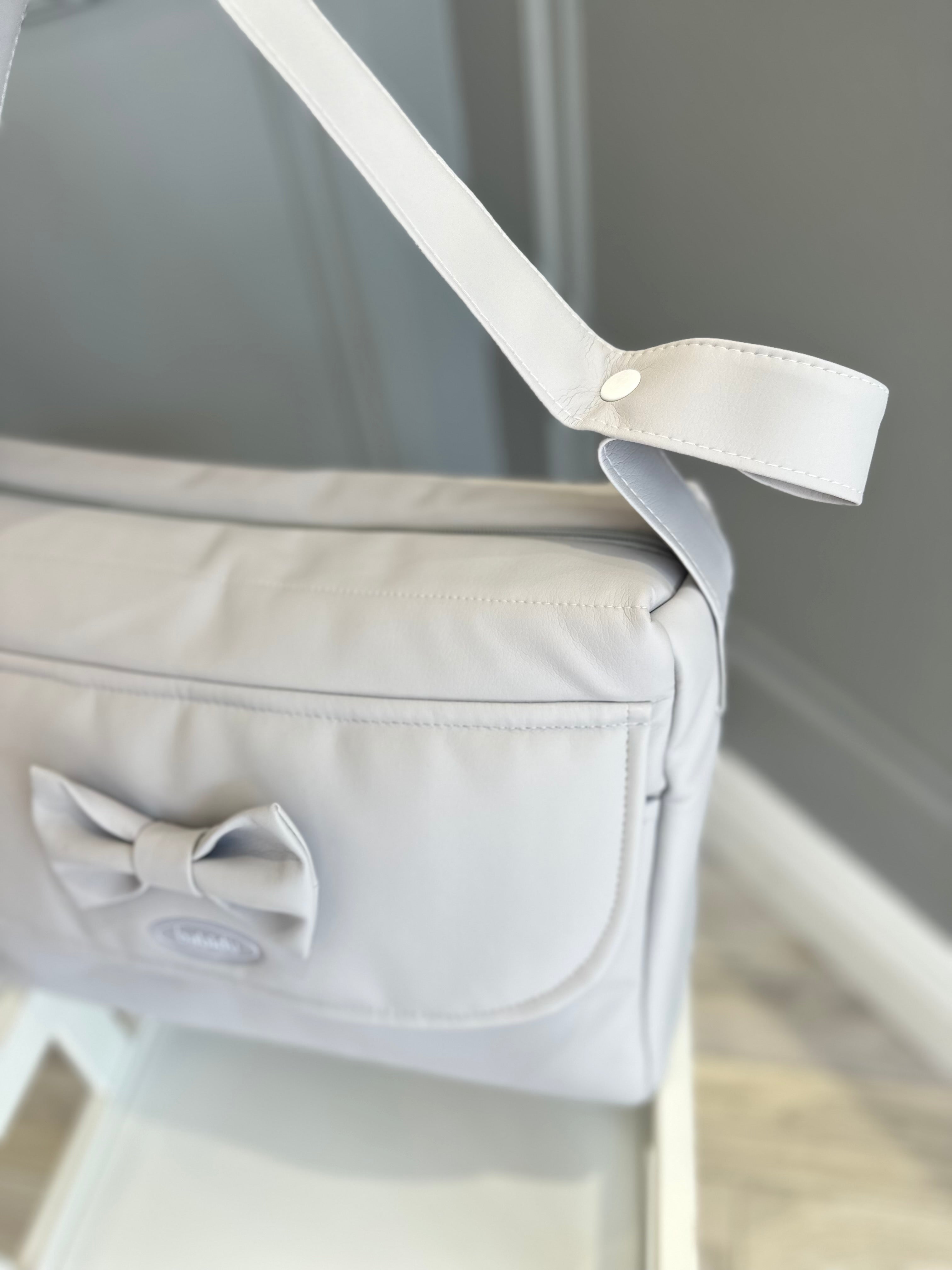 Grey Babidu bag with bow