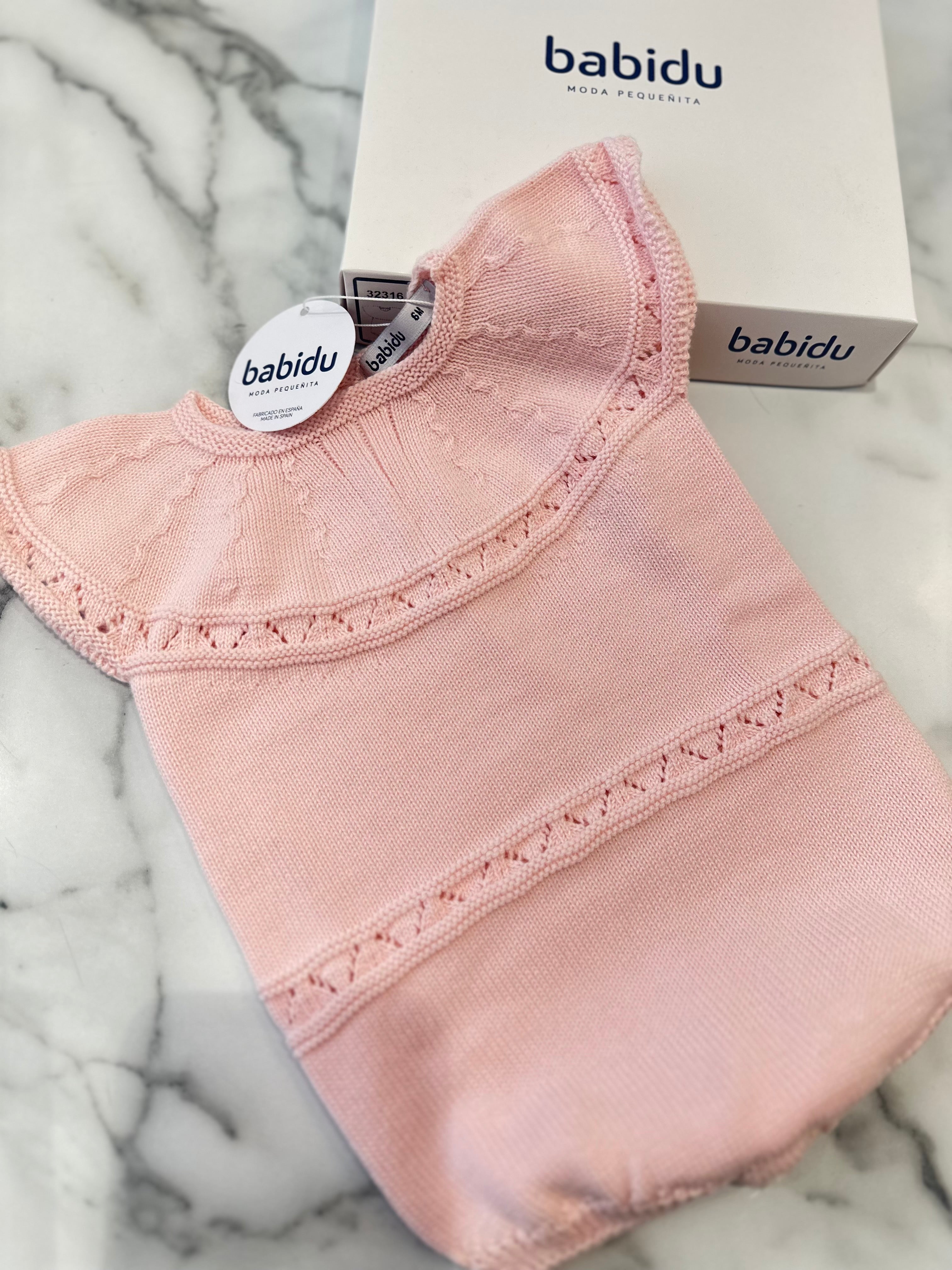 Pink Babidu knit romper