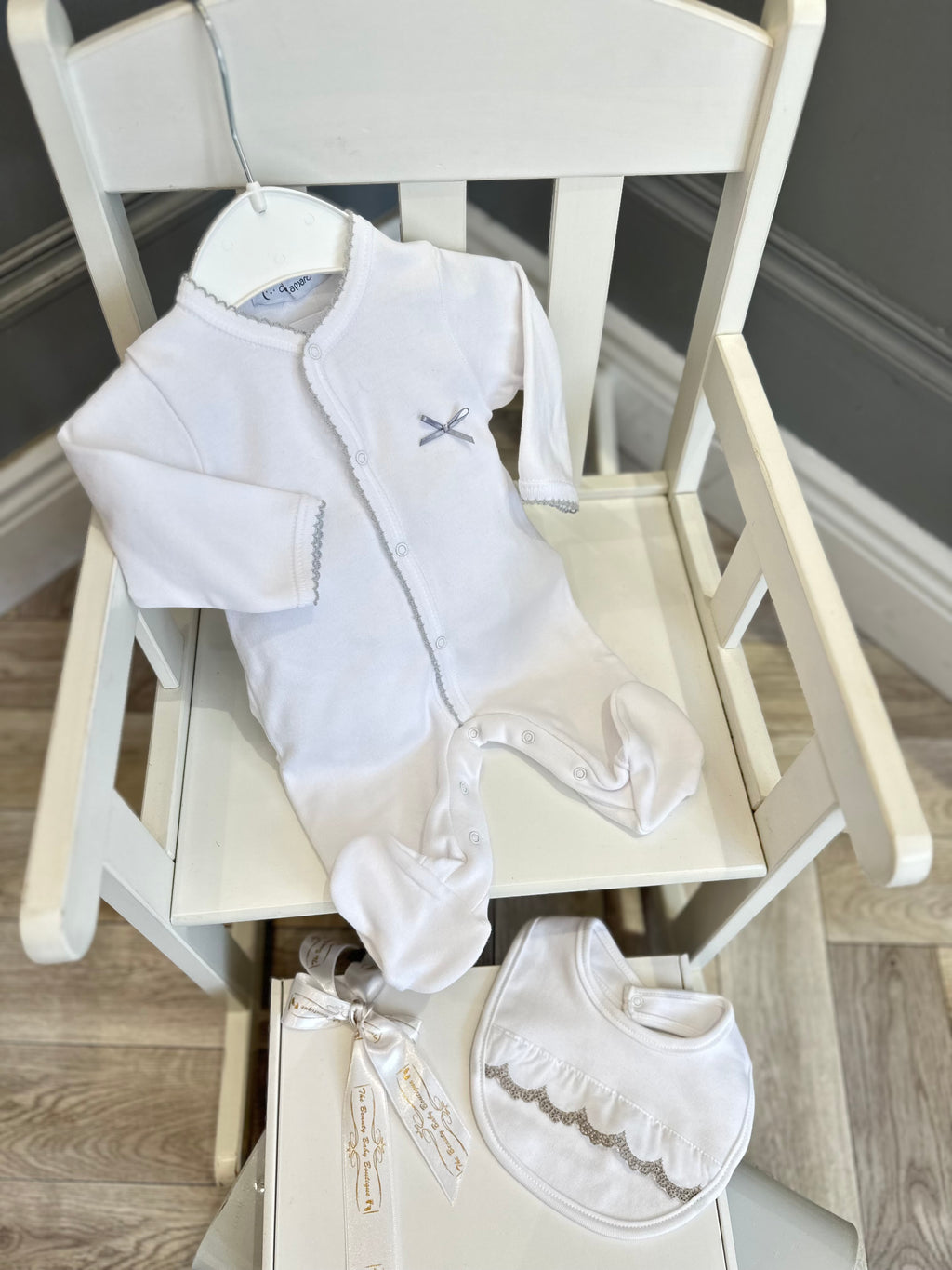 Calamaro babygrow with Blue