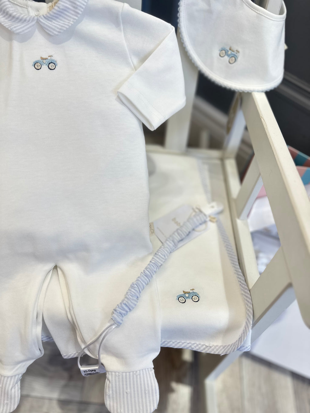 Baby Gi white babygrow