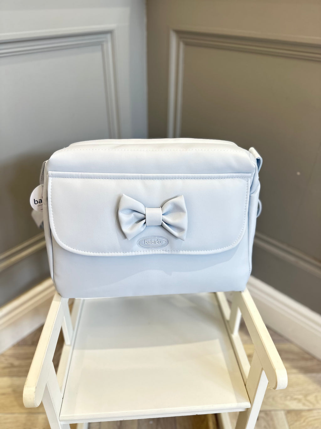 Blue Babidu bag with bow