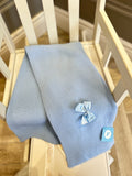 Blue Sardon blanket with bow