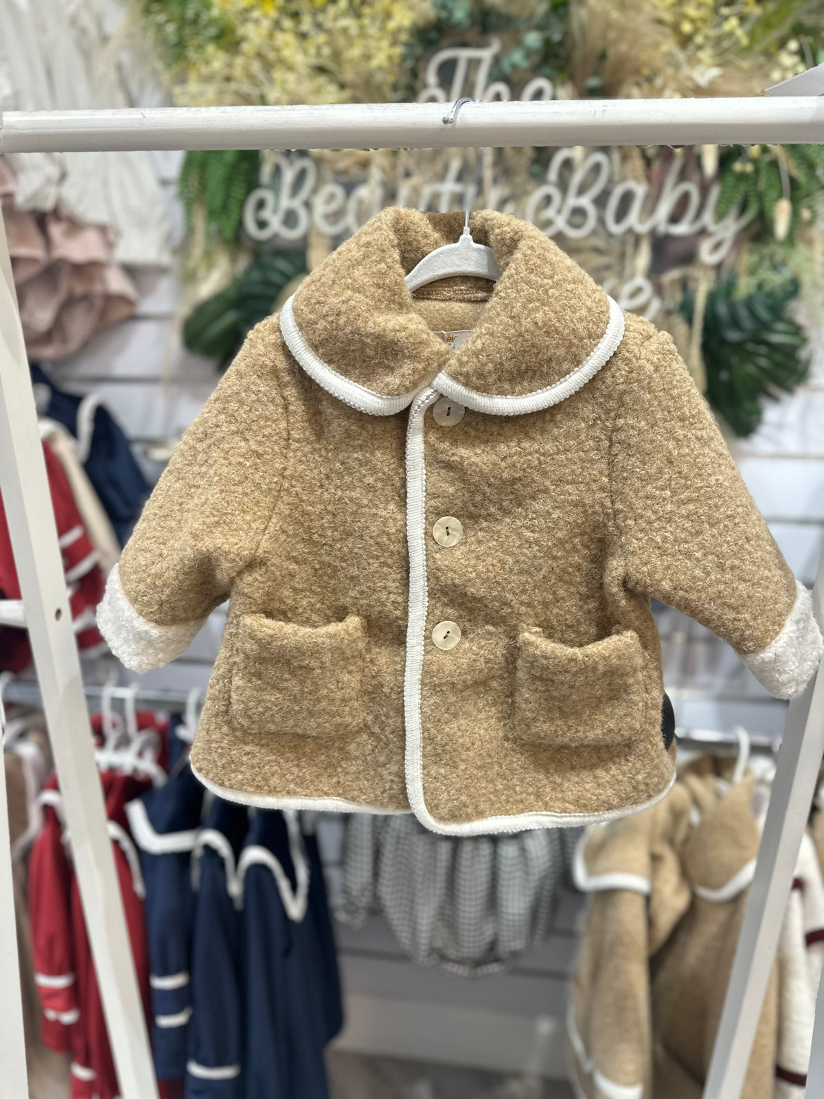 Be Chic beige boys coat