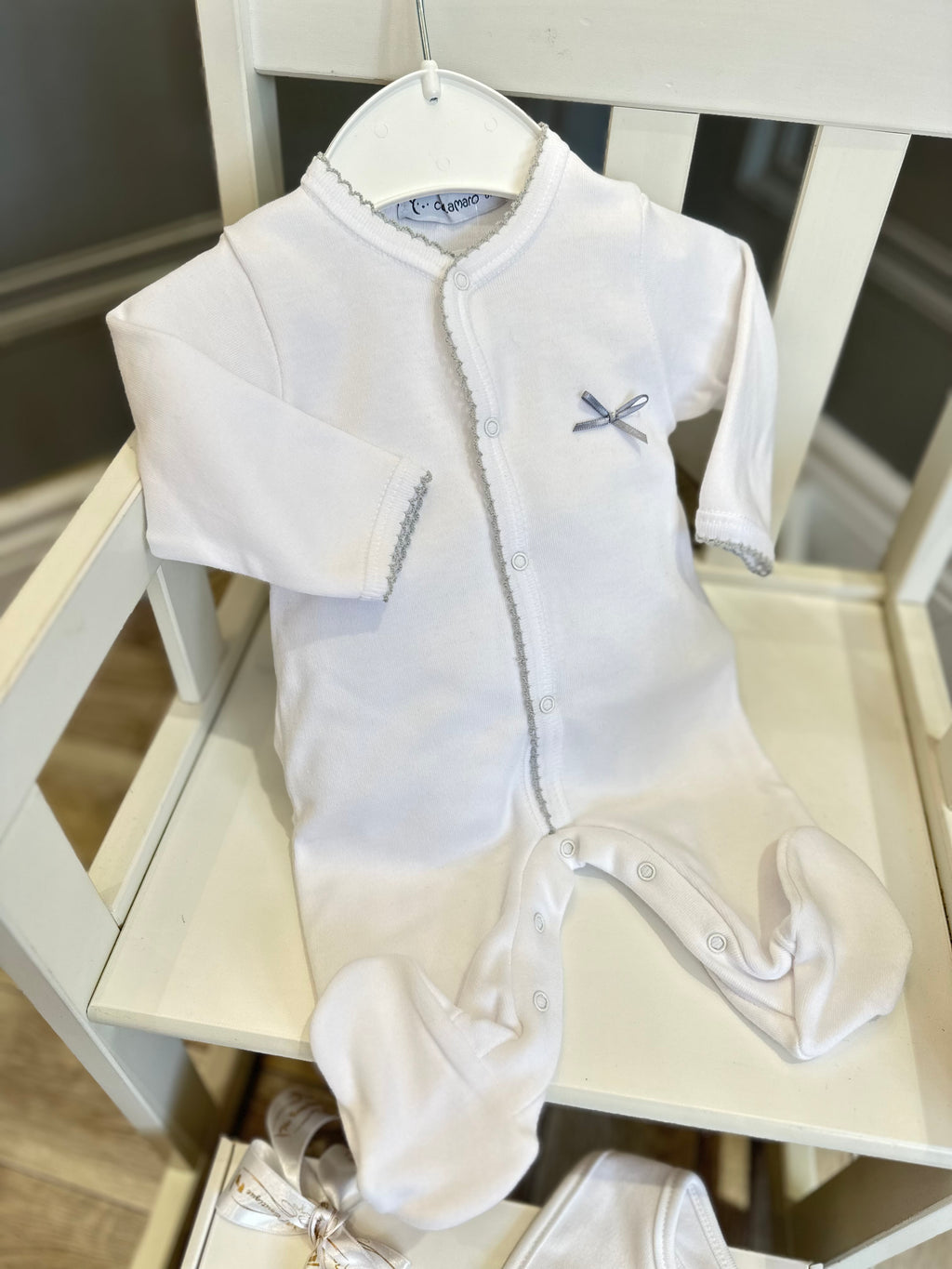 Calamaro babygrow with Grey
