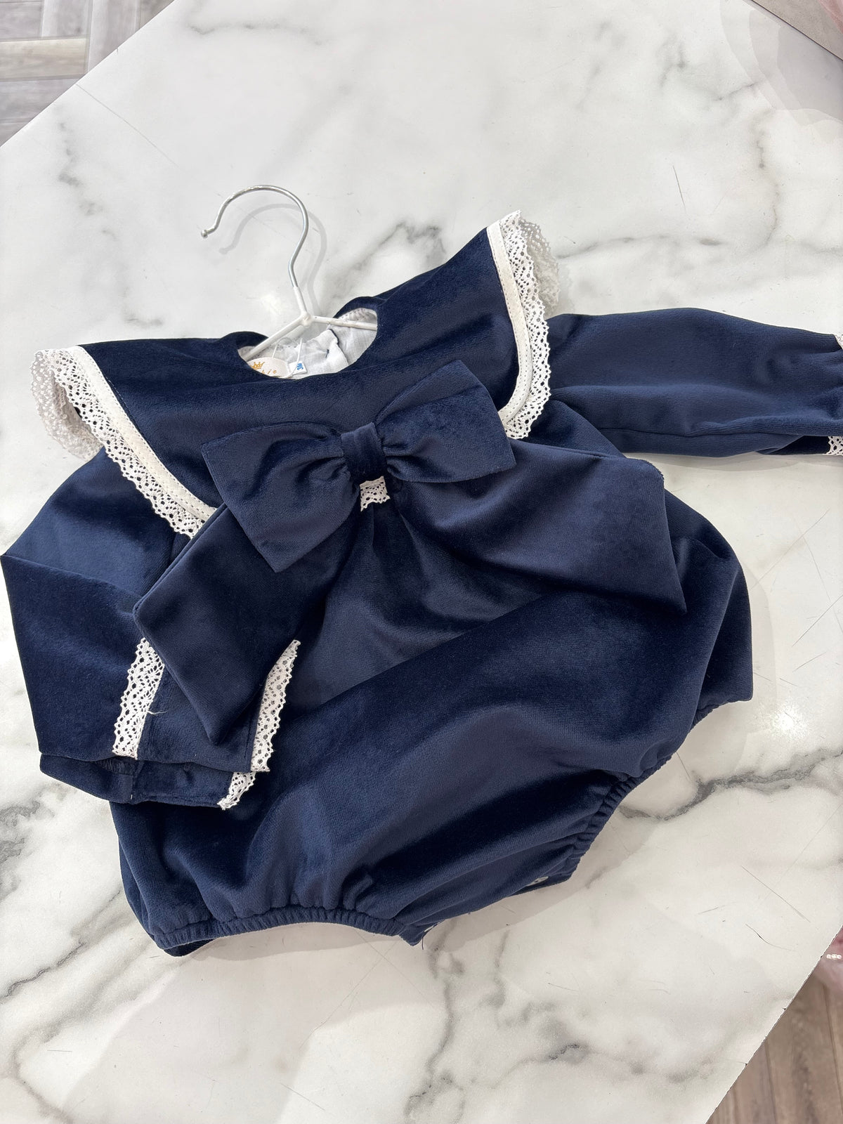 Be Chic navy romper