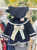 Be Chic navy boucle coat