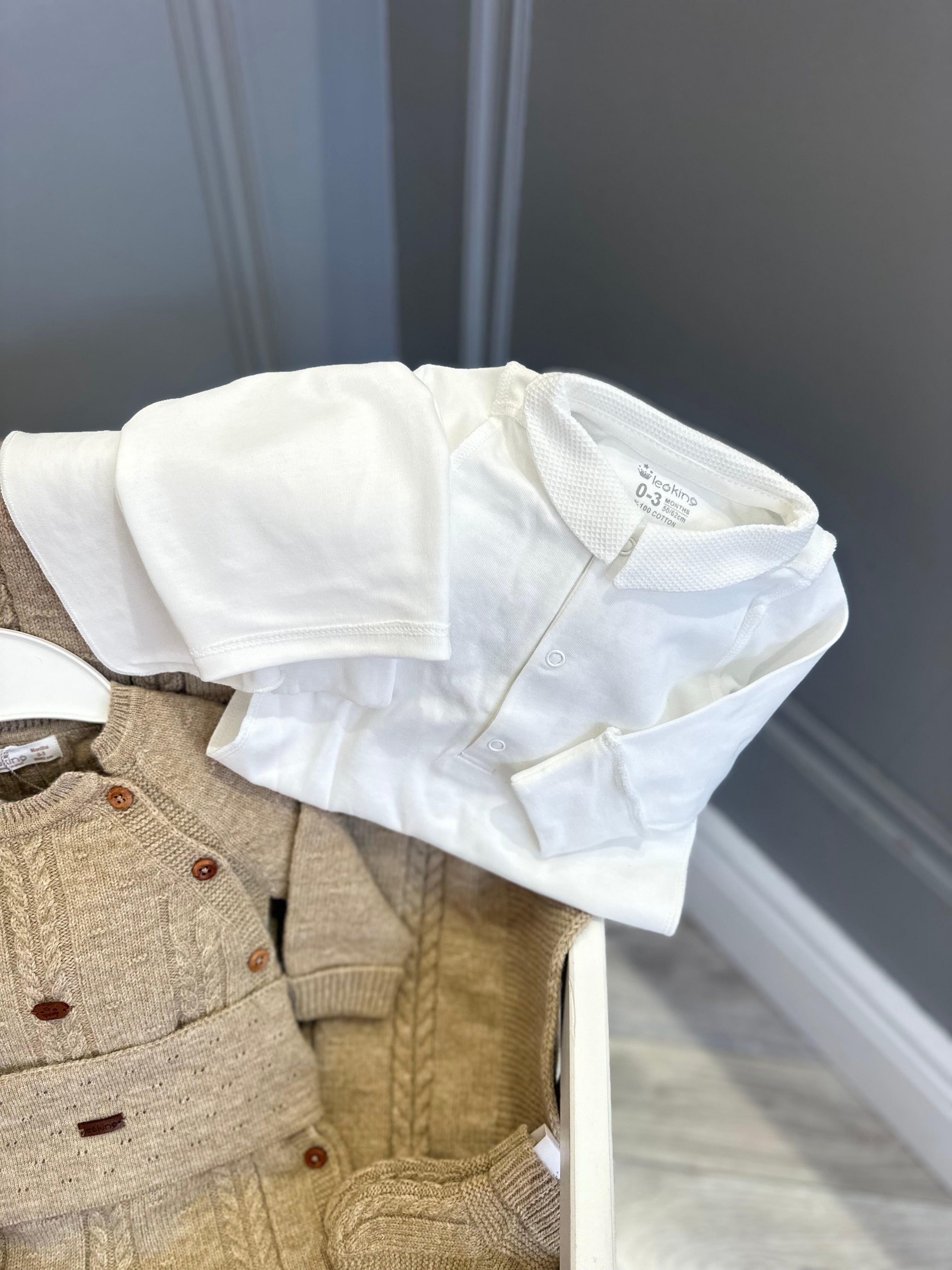 Leo King beige knit set