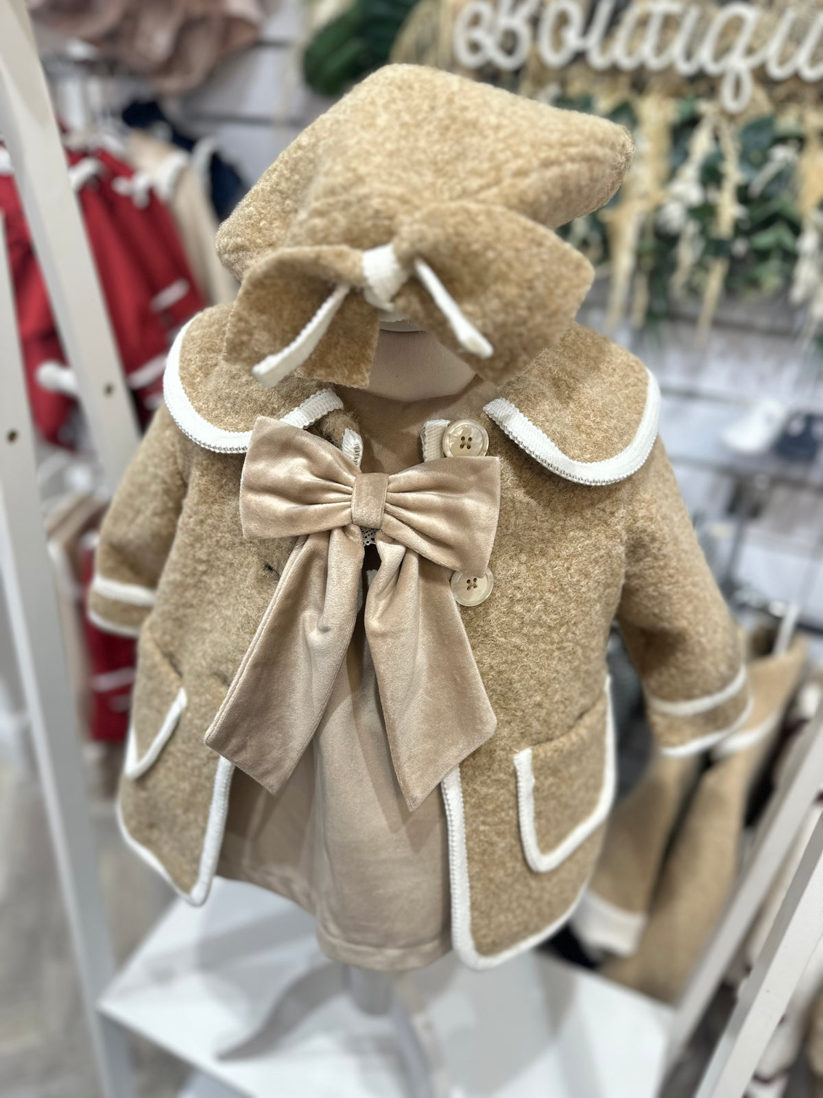 Be Chic beige velour dress