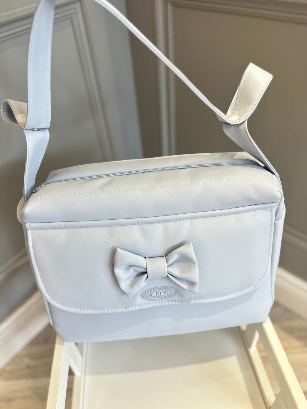 Blue Babidu bag with bow
