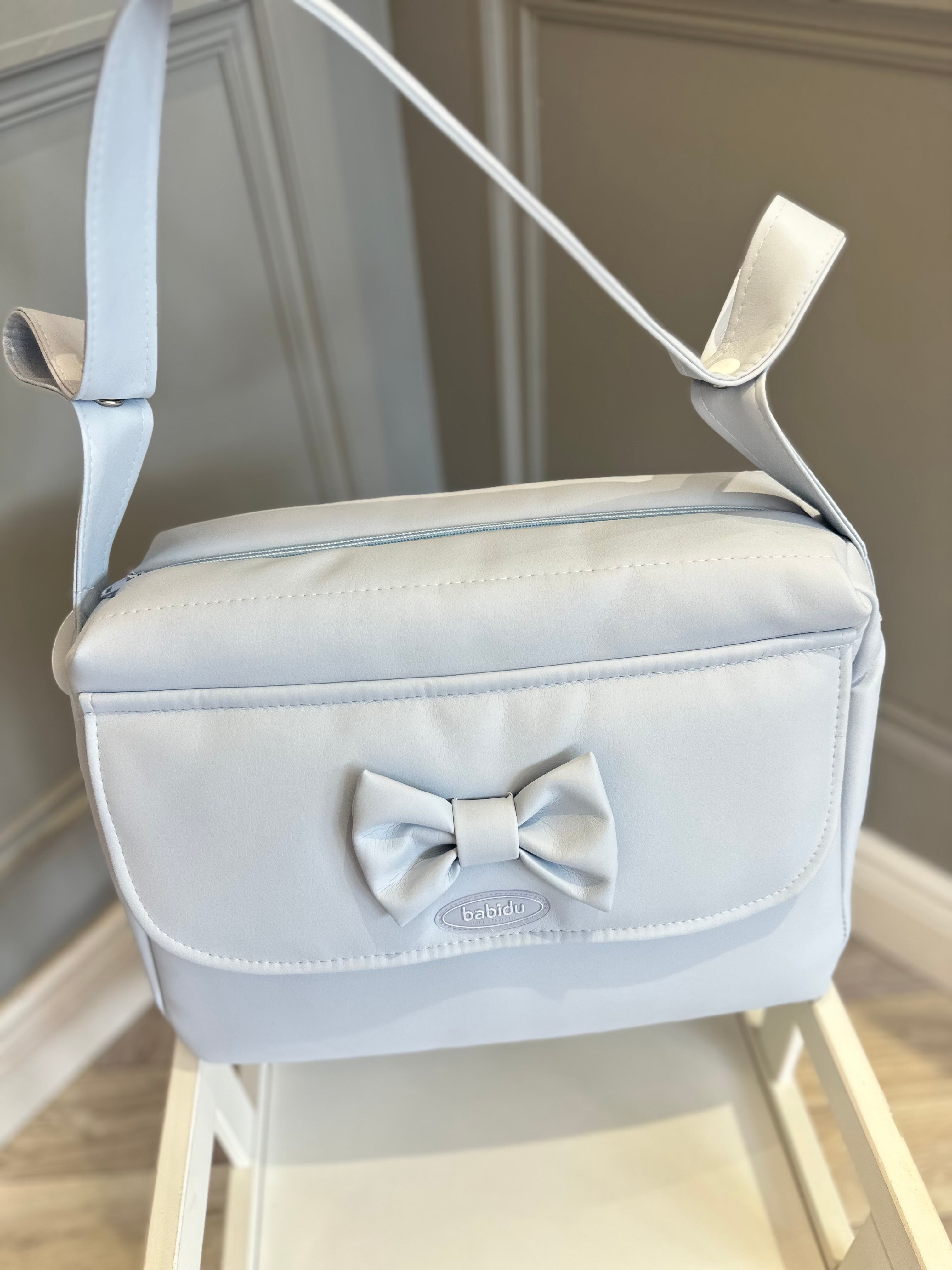 Blue Babidu bag with bow
