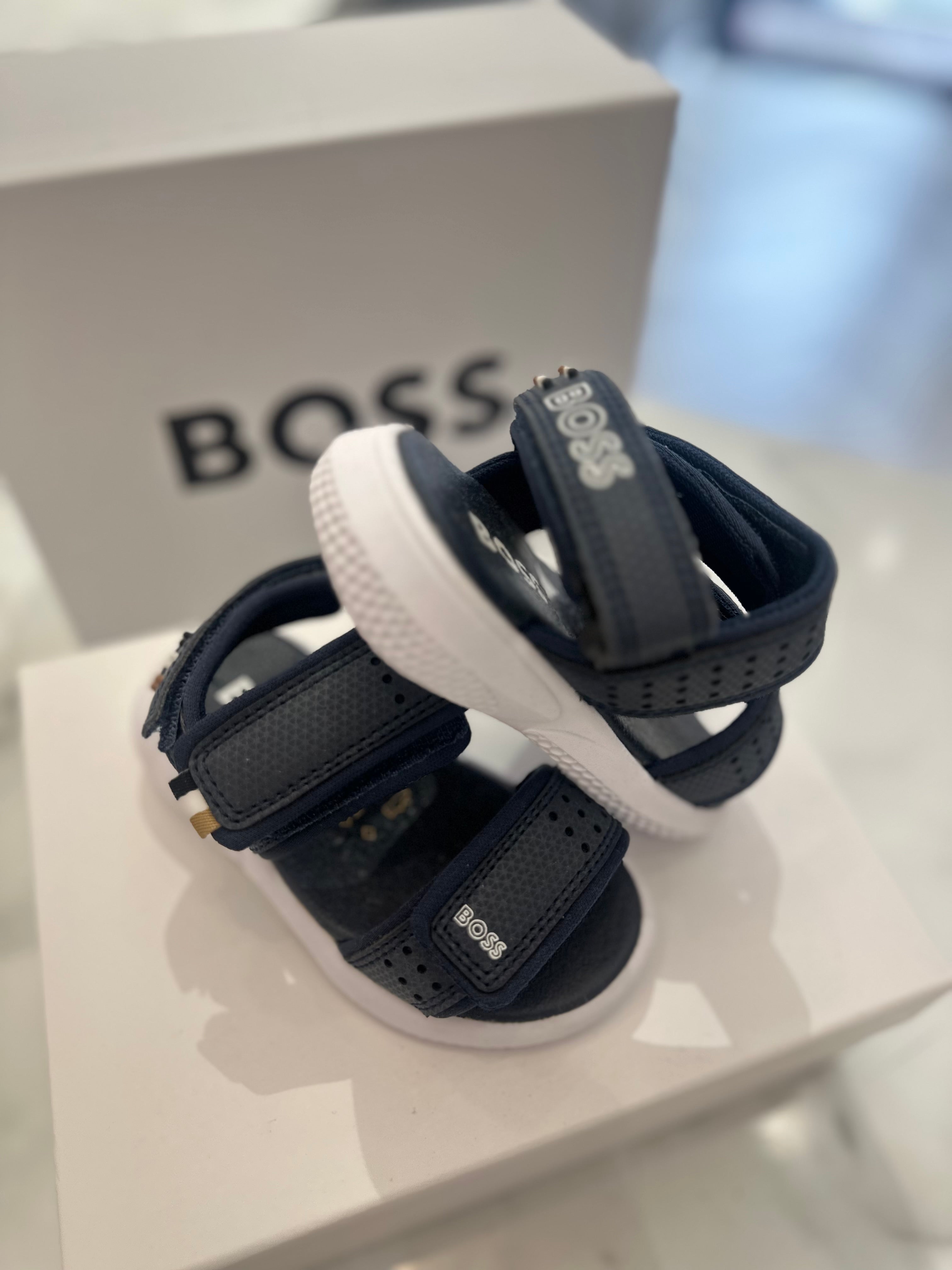 Hugo Boss navy sandal