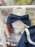 Be Chic navy bow