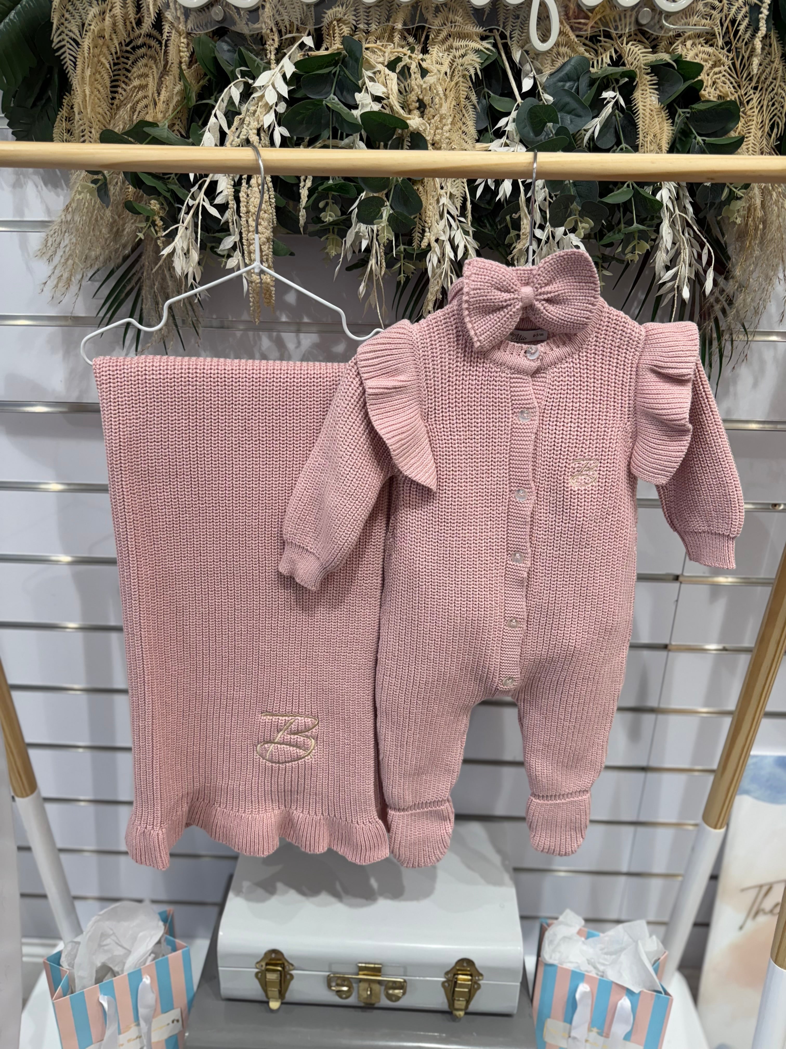 Dusty pink knit set