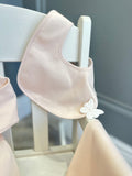 Baby Gi peach butterfly bib