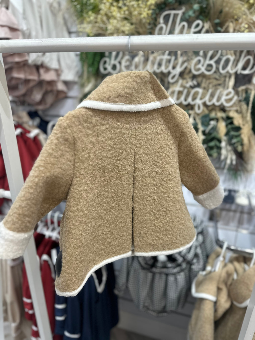 Be Chic beige boys coat