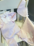 Baby Gi pink butterfly bib