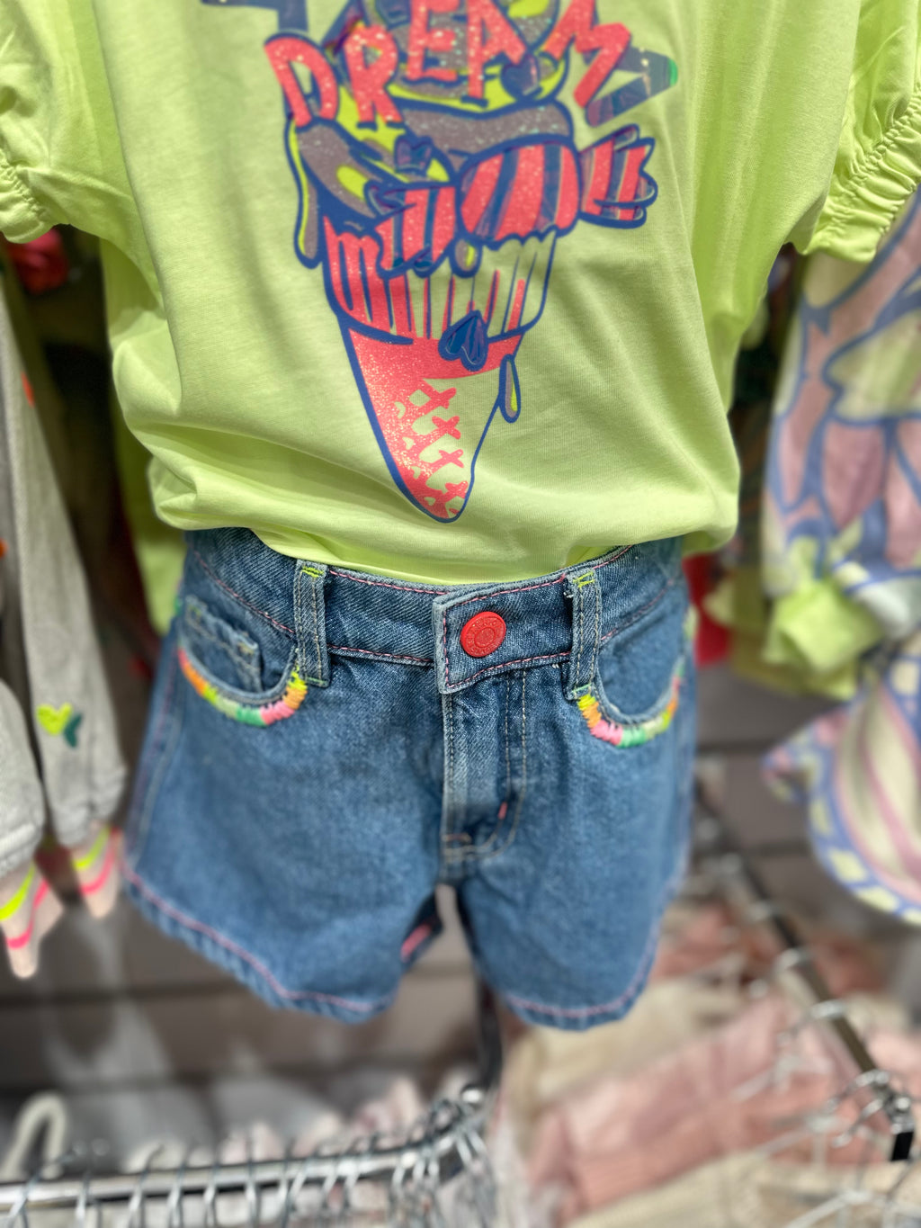 Billie Blush denim shorts